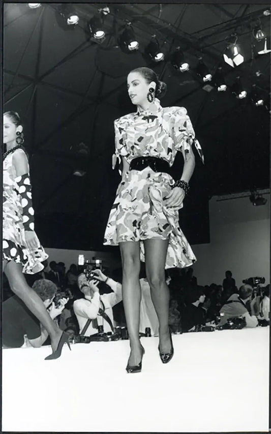Settimana della Moda 1986 Modelli Fendi Ft 36362 - Stampa 13x18 cm - Farabola Stampa ai sali d'argento
