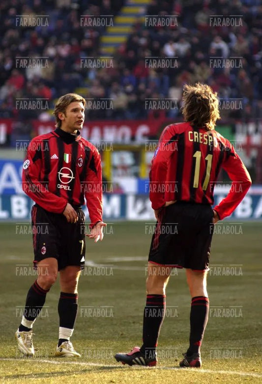 Shevchenko e Crespo, Milan vs Bologna, 2005 - Farabola Immagine digitale