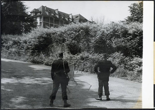 Sicurezza alla Conferenza di Evian 1961 Ft 5079 - Stampa 13x18 cm - Farabola Stampa ai sali d'argento