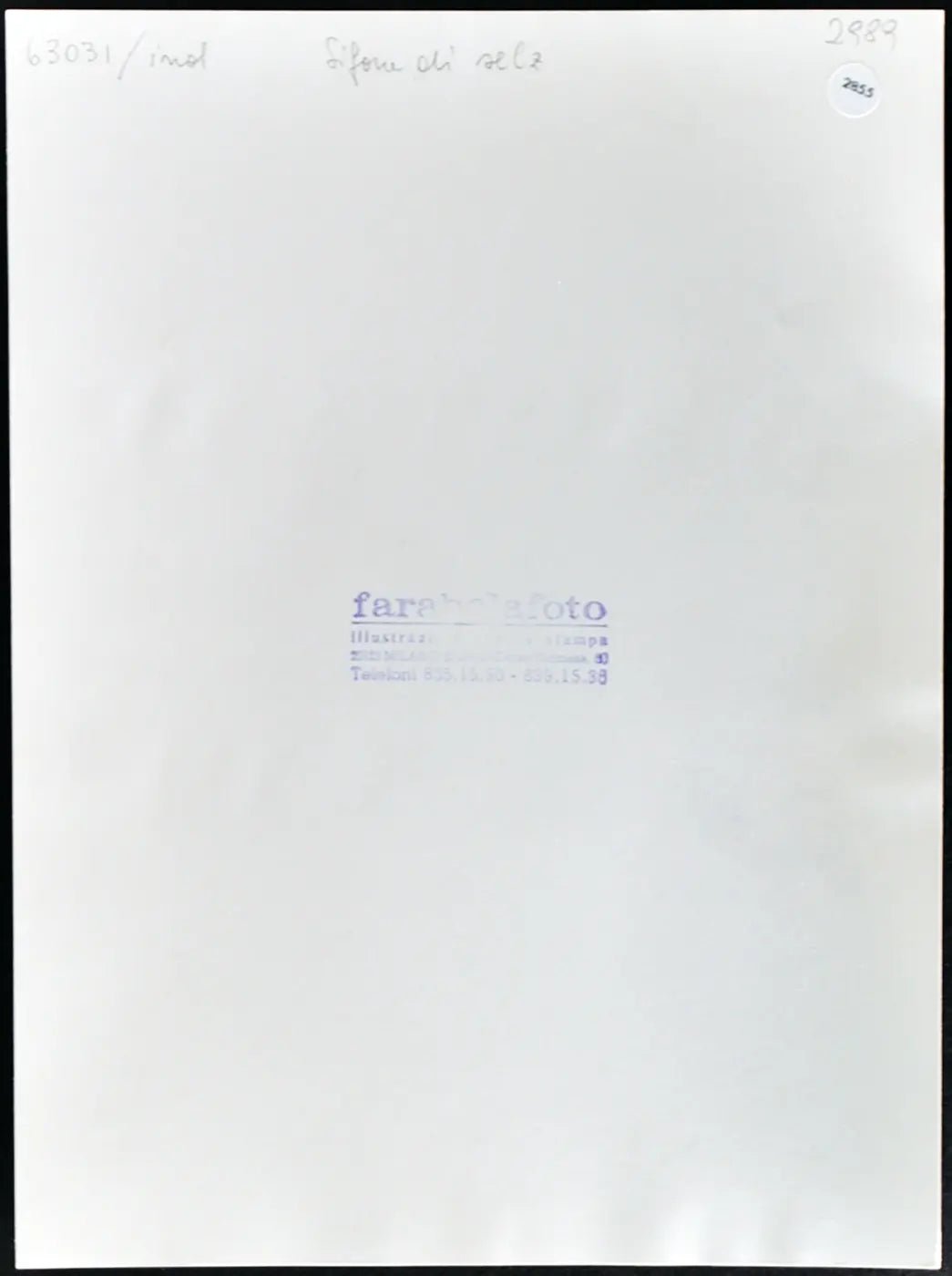 Sifone di selz anni 60 Ft 2855 - Stampa 24x18 cm - Farabola Stampa ai sali d'argento