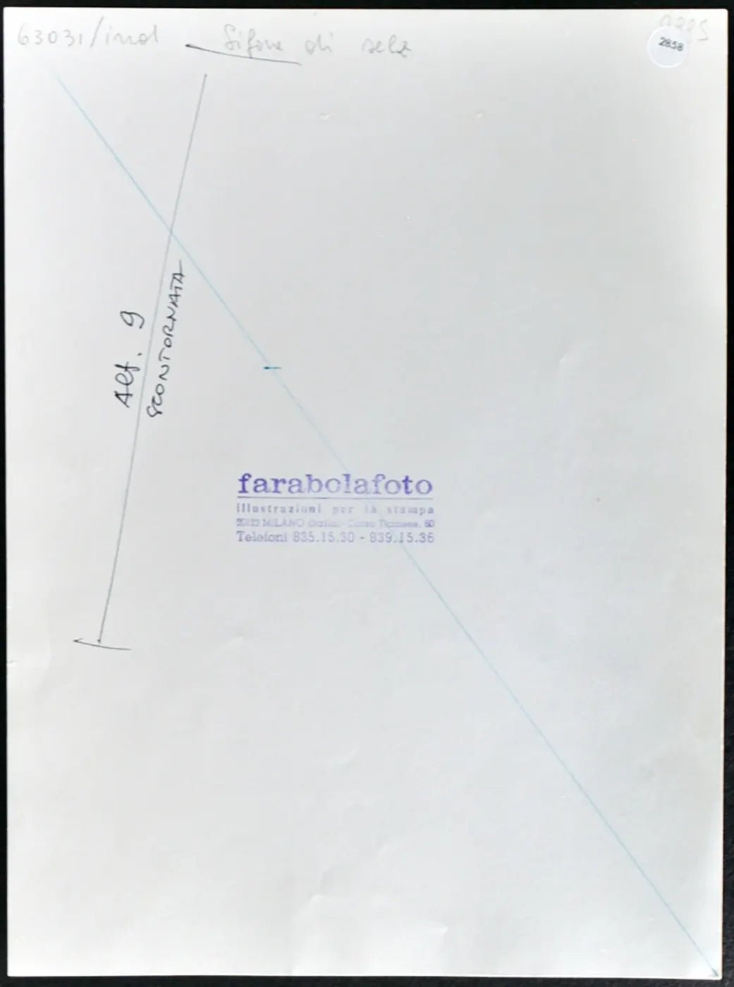 Sifone di selz anni 60 Ft 2858 - Stampa 24x18 cm - Farabola Stampa ai sali d'argento