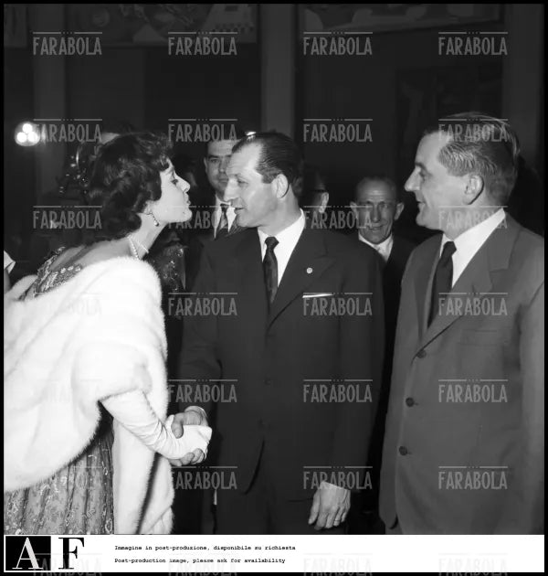 Silvana Pampanini e Gino Bartali, 1955 - Farabola Immagine digitale