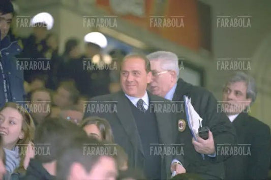 Silvio Berlusconi, Milan vs Inter, 2002 - Farabola Immagine digitale