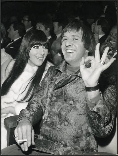 Sonny e Cher Festival di Sanremo 1967 Ft 35746 - Stampa 21x27 cm - Farabola Stampa ai sali d'argento