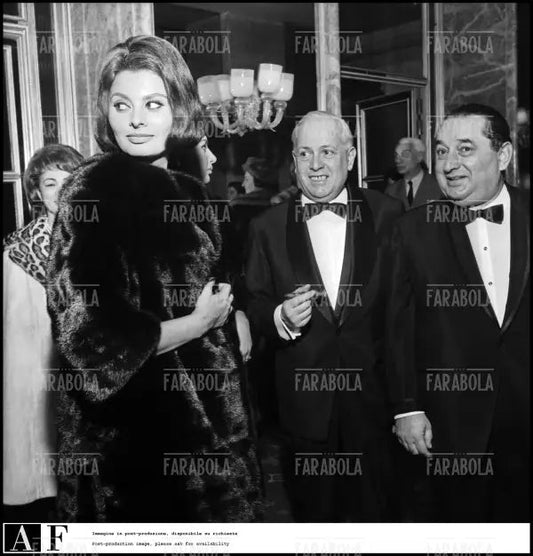 Sophia Loren alla prima del film Boccaccio '70, Milano, 1962 - Farabola Immagine digitale
