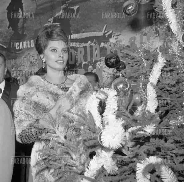 Sophia Loren alla prima del film la Ciociaria, Milano, 1960 - Farabola Immagine digitale
