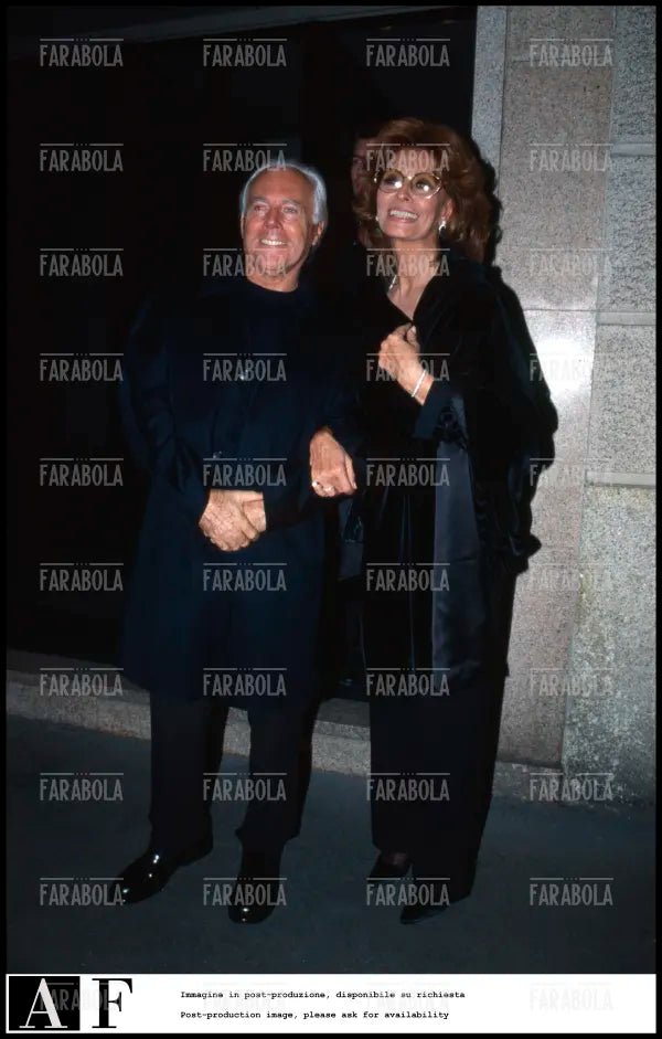 Sophia Loren e Giorgio Armani, Milano, 1999 - Farabola Immagine digitale