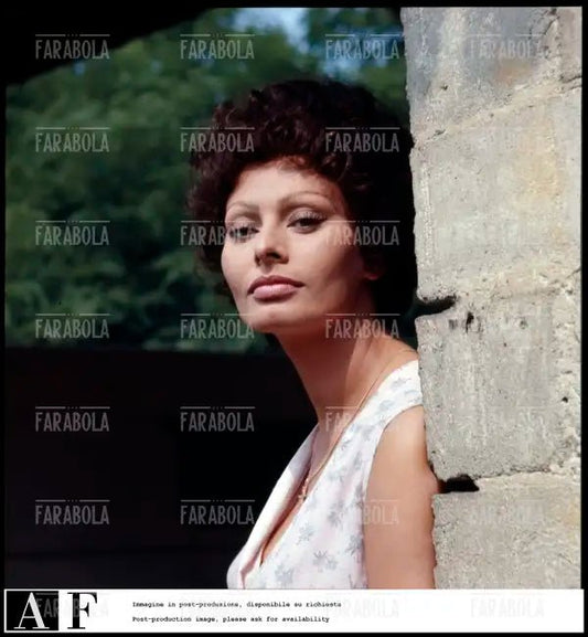 Sophia Loren sul set del film I Girasoli, 1969 - Farabola Immagine digitale