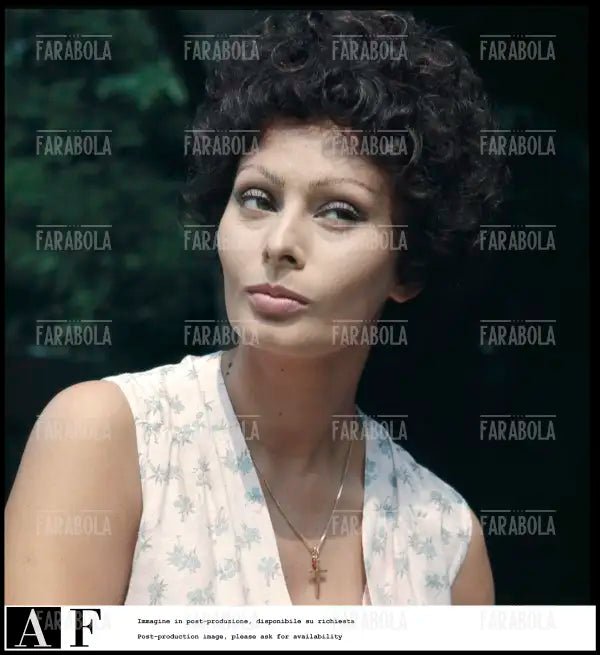 Sophia Loren sul set del film I Girasoli, 1969 - Farabola Immagine digitale