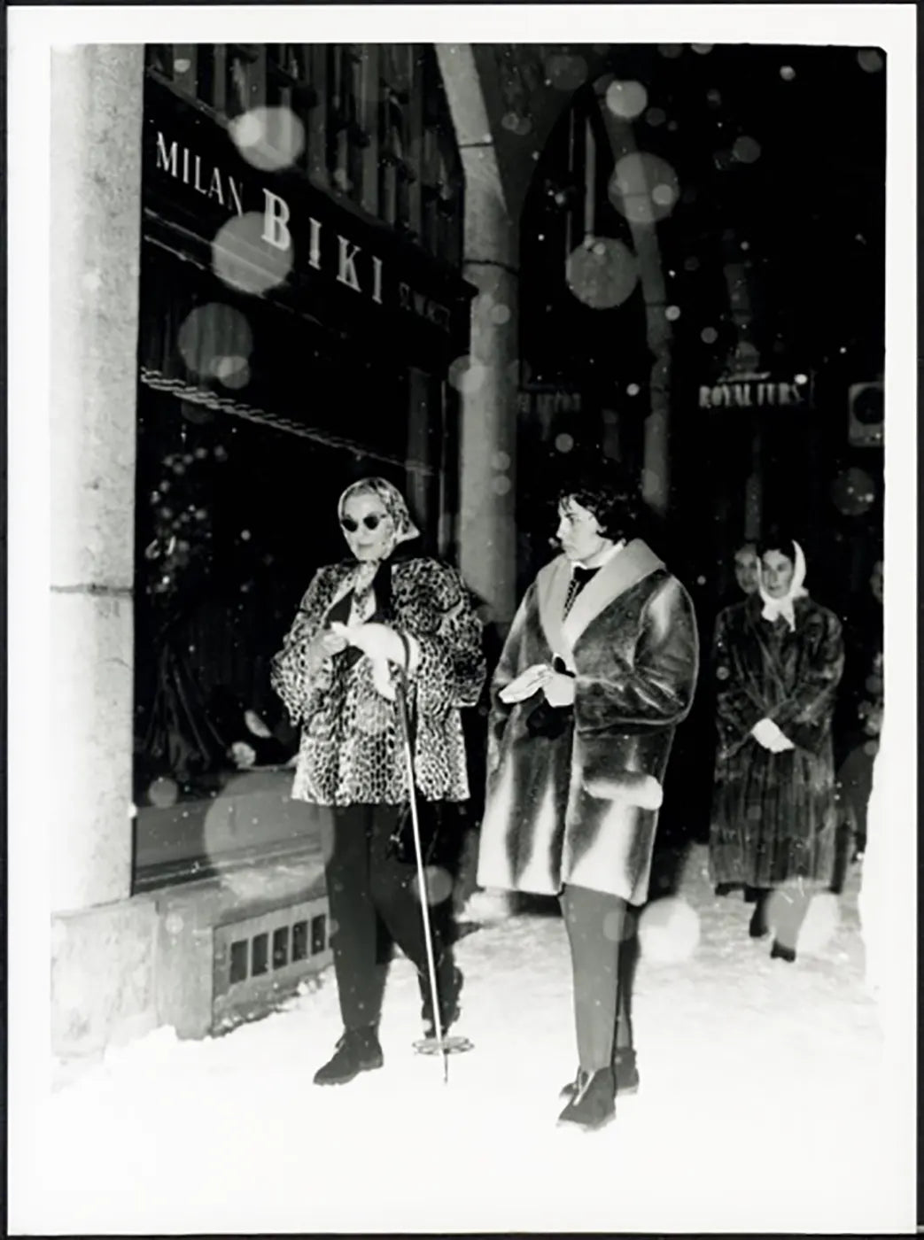 Soraya a Sankt Moritz anni 50 Ft 37448 - Stampa 24x18 cm - Farabola Stampa ai sali d'argento