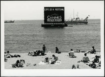 Spiaggia di Cannes anni 90 Ft 35558 - Stampa 24x18 cm - Farabola Stampa ai sali d'argento