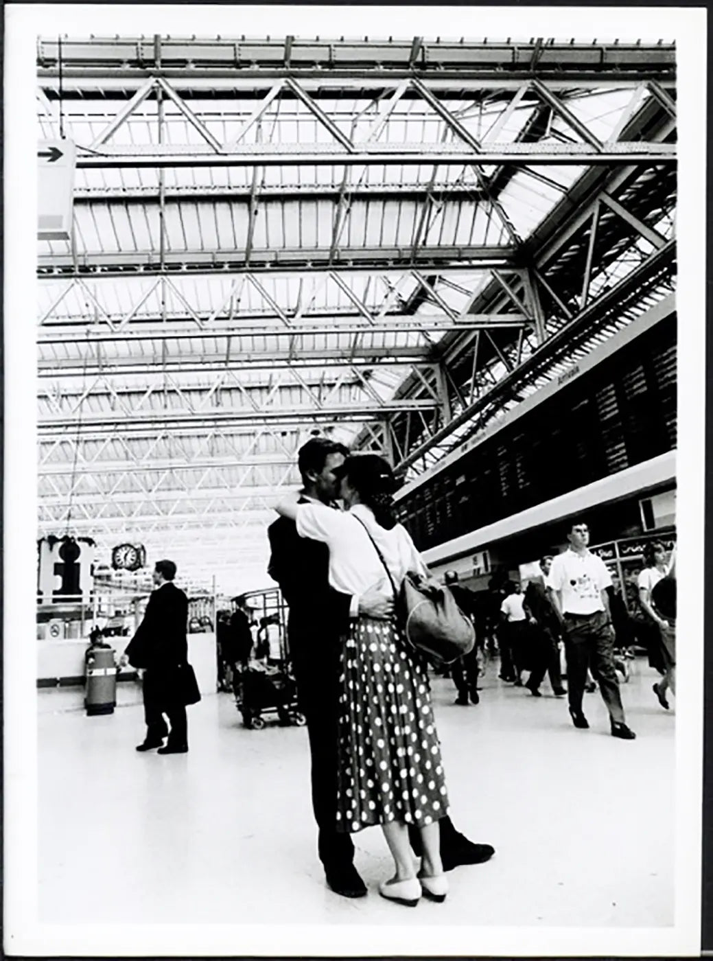 Stazione di Waterloo Londra anni 90 Ft 38052 - Stampa 24x18 cm - Farabola Stampa ai sali d'argento