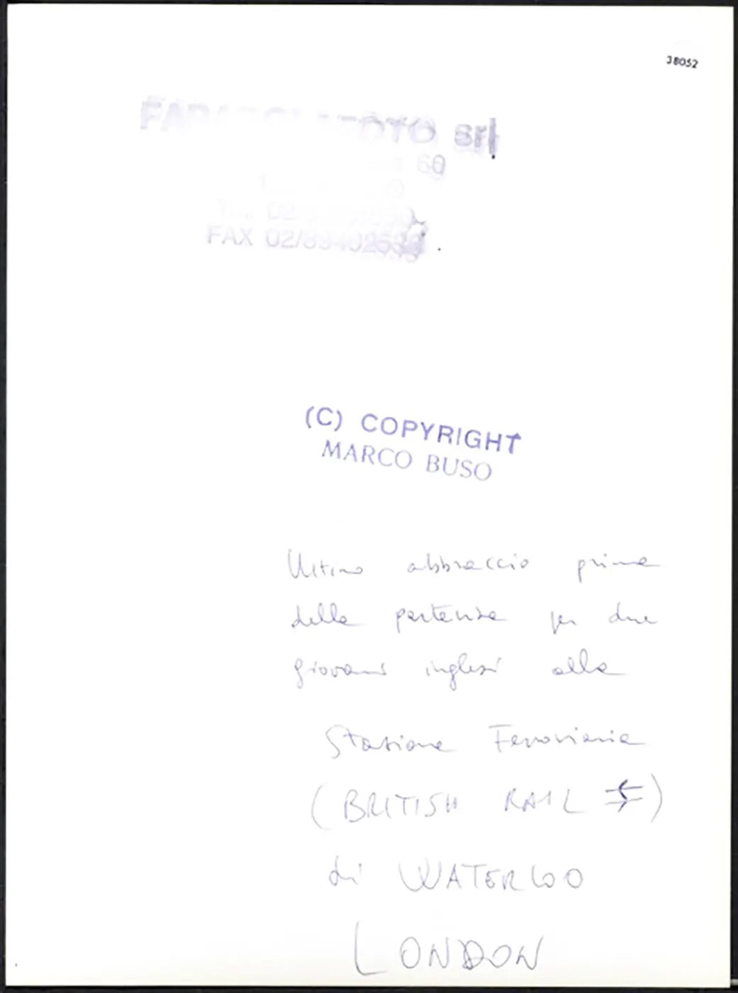 Stazione di Waterloo Londra anni 90 Ft 38052 - Stampa 24x18 cm - Farabola Stampa ai sali d'argento