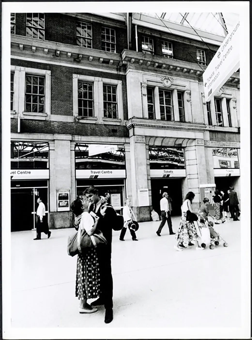 Stazione di Waterloo Londra anni 90 Ft 38061 - Stampa 24x18 cm - Farabola Stampa ai sali d'argento