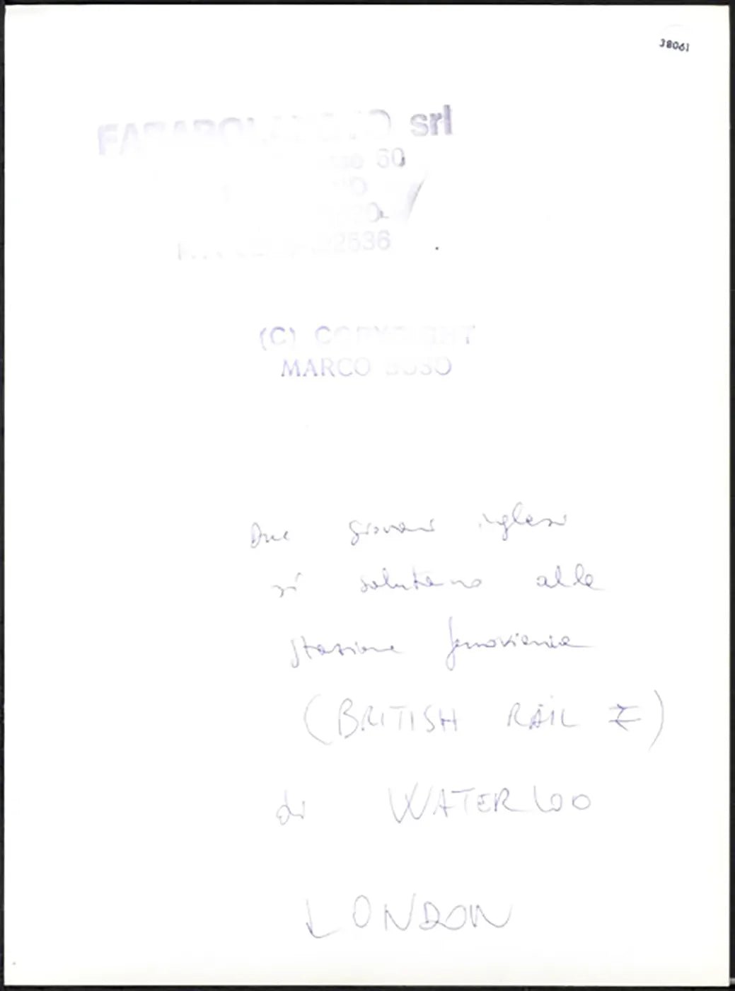 Stazione di Waterloo Londra anni 90 Ft 38061 - Stampa 24x18 cm - Farabola Stampa ai sali d'argento