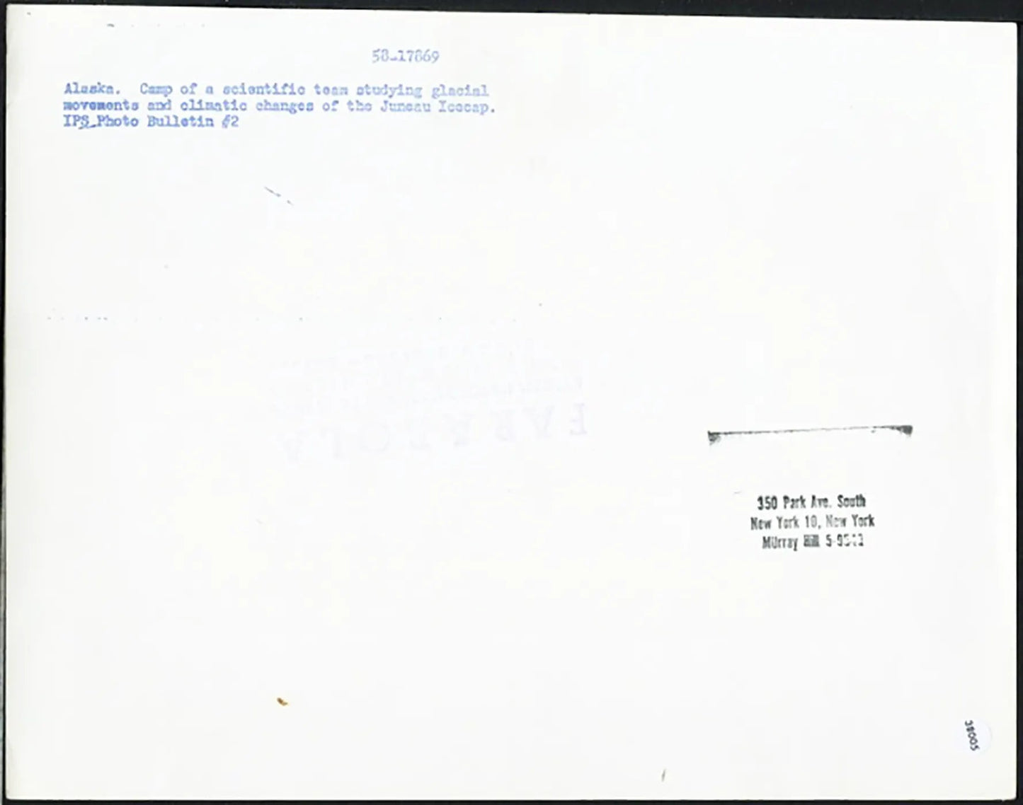 Stazione scientifica in Alaska anni 60 Ft 38005 - Stampa 20x25 cm - Farabola Stampa ai sali d'argento