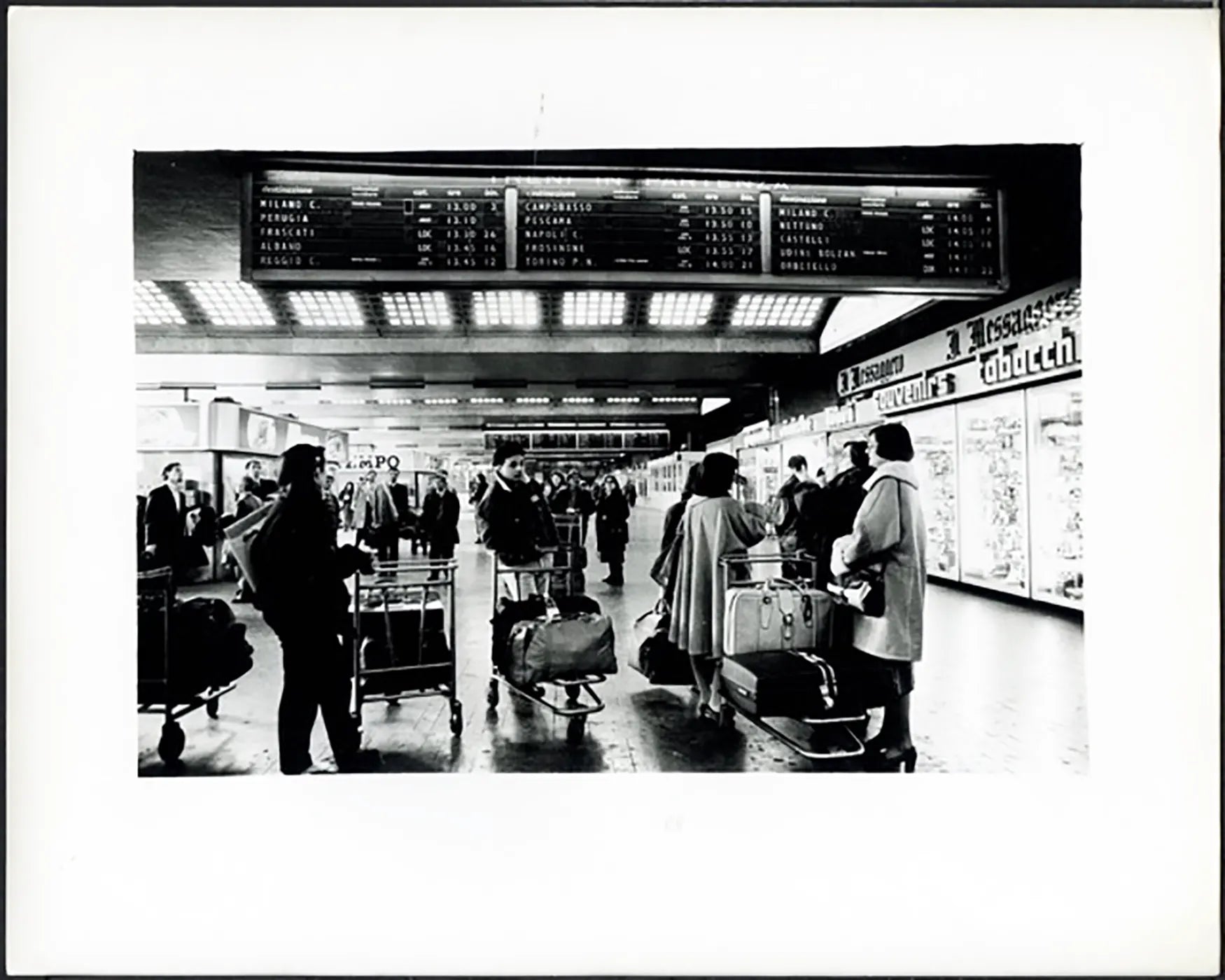 Stazione Termini Roma anni 90 Ft 37731 - Stampa 24x30 cm - Farabola Stampa ai sali d'argento