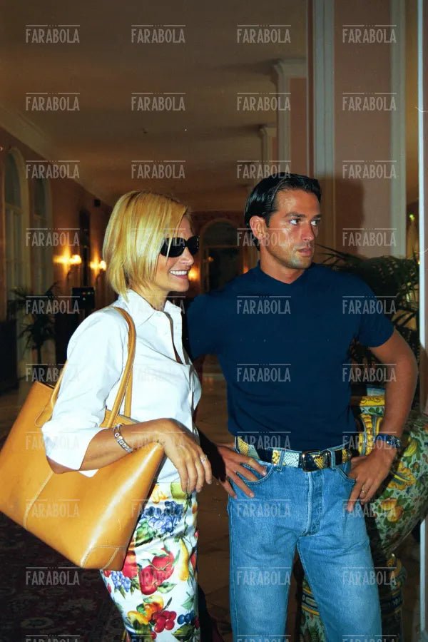 Stefano Bettarini e Simona Ventura, Miss Italia, 1999 - Farabola Immagine digitale