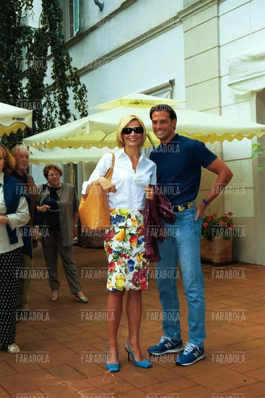 Stefano Bettarini e Simona Ventura, Miss Italia, 1999 - Farabola Immagine digitale