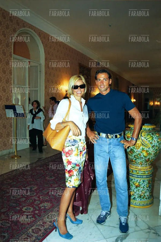 Stefano Bettarini e Simona Ventura, Miss Italia, 1999 - Farabola Immagine digitale