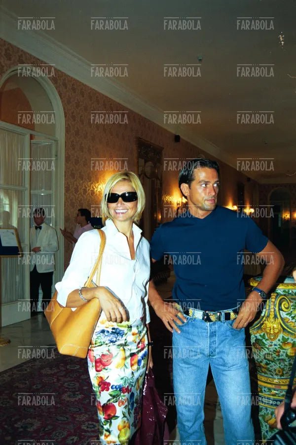 Stefano Bettarini e Simona Ventura, Miss Italia, 1999 - Farabola Immagine digitale
