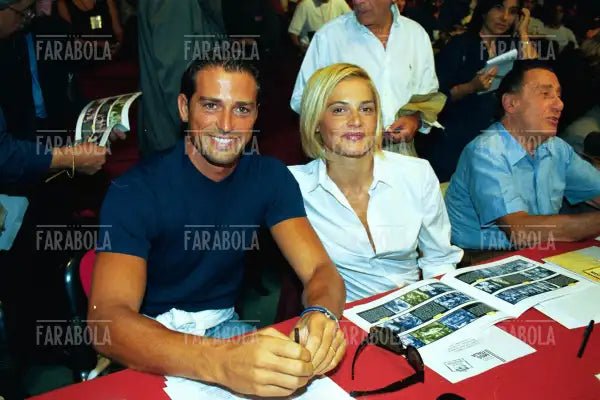 Stefano Bettarini e Simona Ventura, Miss Italia, 1999 - Farabola Immagine digitale