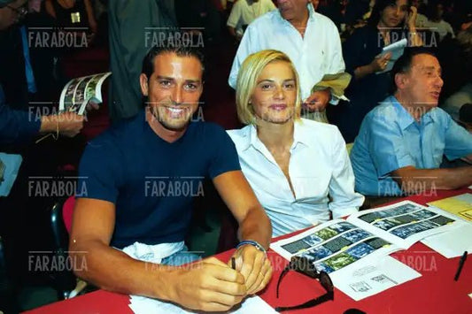 Stefano Bettarini e Simona Ventura, Miss Italia, 1999 - Farabola Immagine digitale
