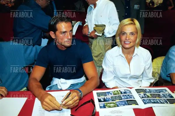 Stefano Bettarini e Simona Ventura, Miss Italia, 1999 - Farabola Immagine digitale
