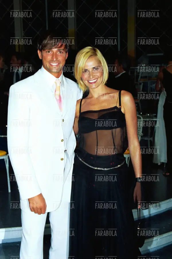 Stefano Bettarini e Simona Ventura, Miss Italia, 1999 - Farabola Immagine digitale