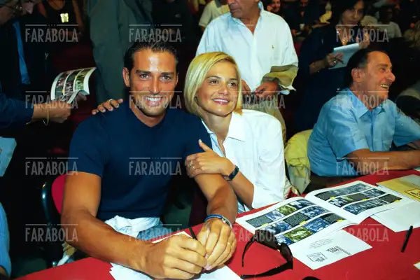 Stefano Bettarini e Simona Ventura, Miss Italia, 1999 - Farabola Immagine digitale