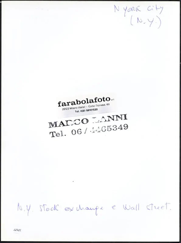 Stock Exchange a New York anni 90 Ft 37677 - Stampa 24x18 cm - Farabola Stampa ai sali d'argento