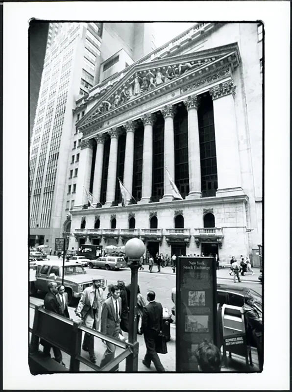 Stock Exchange a New York anni 90 Ft 37678 - Stampa 24x18 cm - Farabola Stampa ai sali d'argento
