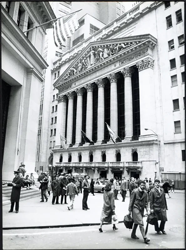 Stock Exchange a New York anni 90 Ft 37679 - Stampa 24x18 cm - Farabola Stampa ai sali d'argento