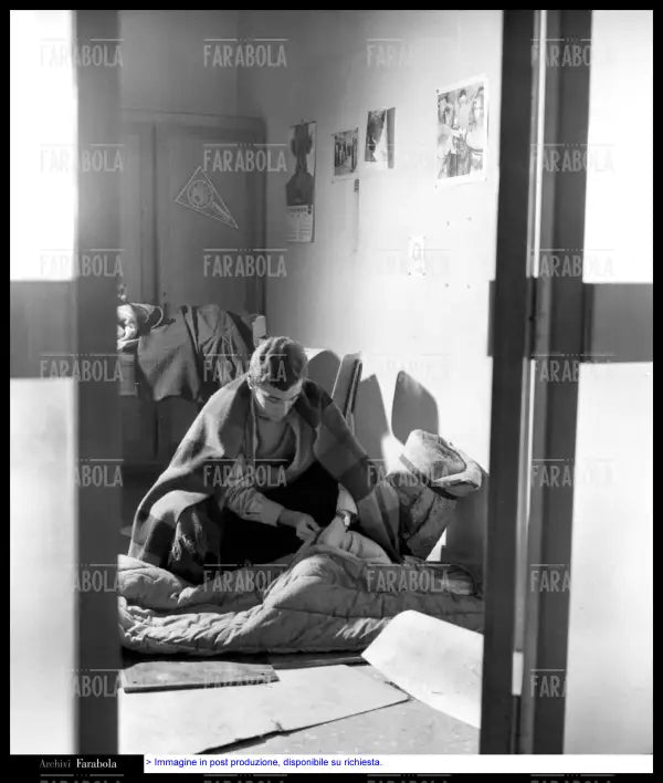 Studenti durante l'occupazione dell'Istituto Ettore Conti, Milano, 1968 - Farabola Immagine digitale