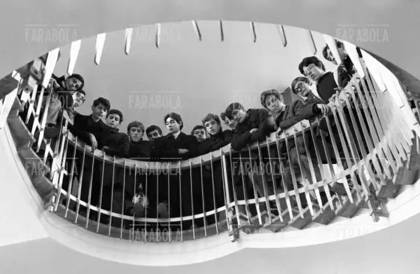 Studenti durante l'occupazione dell'Istituto Ettore Conti, Milano, 1968 - Farabola Immagine digitale