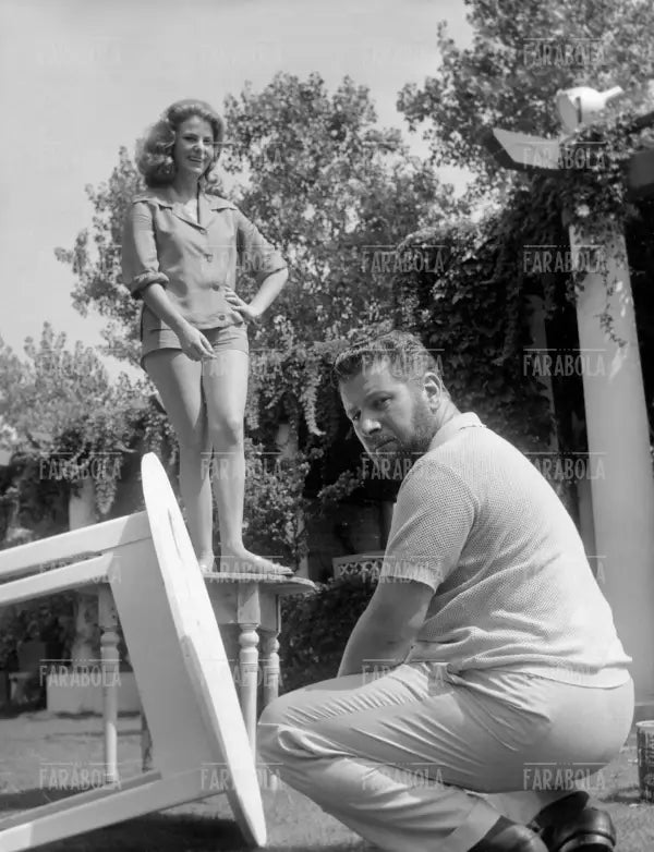 Susy Golgi e Peter Ustinov, Festival di Venezia, 1960 - Farabola Immagine digitale
