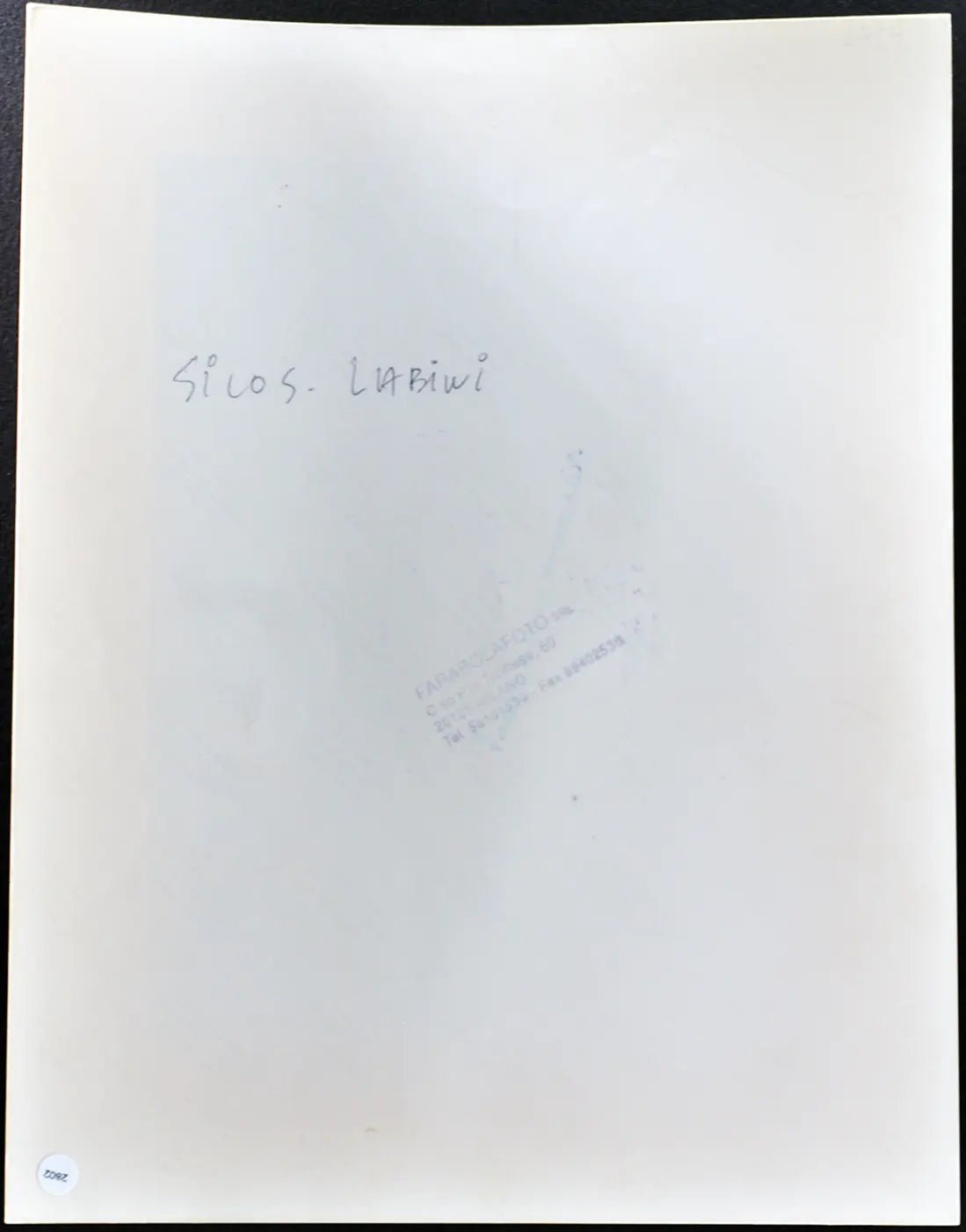 Sylos Labini 1990 Ft 2802 - Stampa 24x30 cm - Farabola Stampa ai sali d'argento