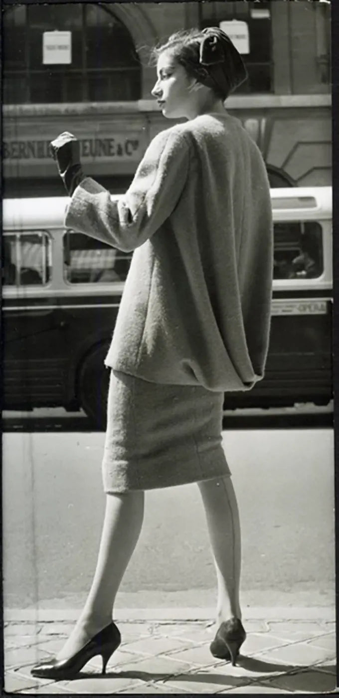 Tailleur in tweed Pierre Cardin 1957 Ft 36375 - Stampa 9x18 cm - Farabola Stampa ai sali d'argento