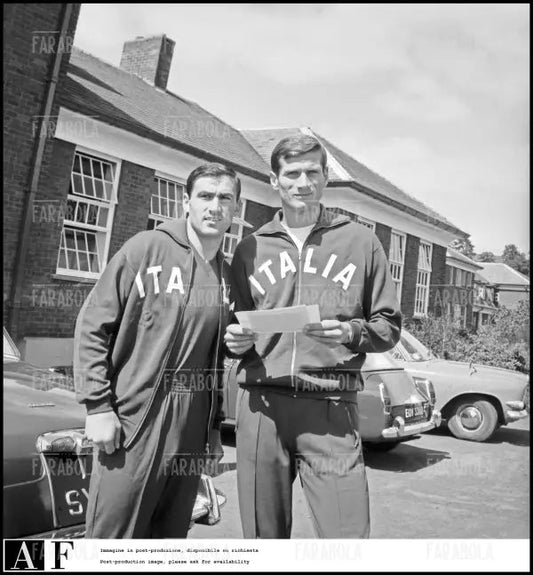 Tarcisio Burgnich e Giacinto Facchetti, Mondiali di calcio in Inghilterra, 1966 - Farabola Immagine digitale
