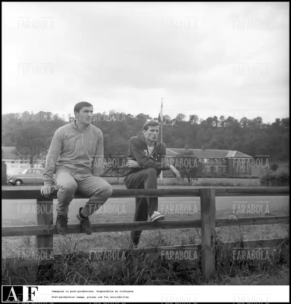 Tarcisio Burgnich e Giacinto Facchetti, Mondiali di calcio in Inghilterra, 1966 - Farabola Immagine digitale