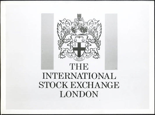 Targa Borsa valori di Londra anni 90 Ft 38043 - Stampa 24x18 cm - Farabola Stampa ai sali d'argento