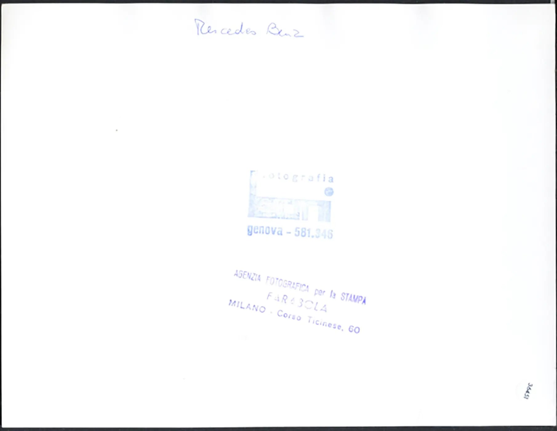 Taxi Mercedes - Benz Ft 36451 - Stampa 24x18 cm - Farabola Stampa ai sali d'argento