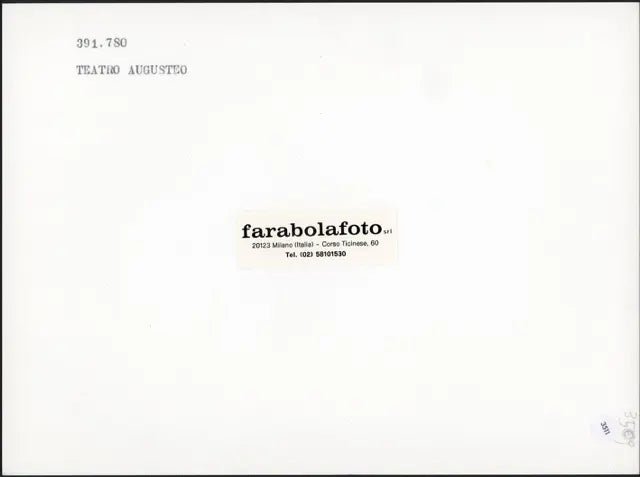 teatro Augusteo Milano anni 90 Ft 3511 - Stampa 24x18 cm - Farabola Stampa ai sali d'argento (anni 90)