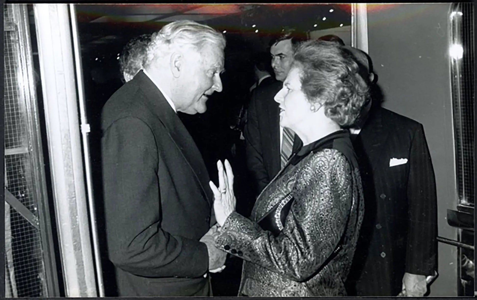 Thatcher e Lord Rothermere 1989 Ft 36630 - Stampa 20x15 cm - Farabola Stampa ai sali d'argento