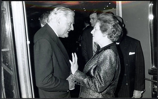 Thatcher e Lord Rothermere 1989 Ft 36630 - Stampa 20x15 cm - Farabola Stampa ai sali d'argento