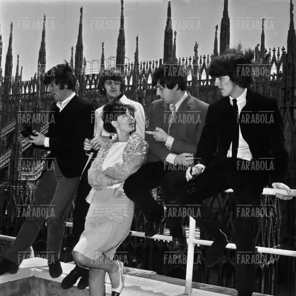 The Beatles al Duomo, Concerto dei Beatles, Milano, 1965 - Farabola Immagine digitale