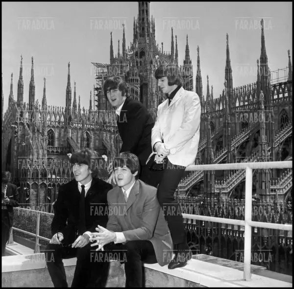 The Beatles al Duomo, Concerto dei Beatles, Milano, 1965 - Farabola Immagine digitale