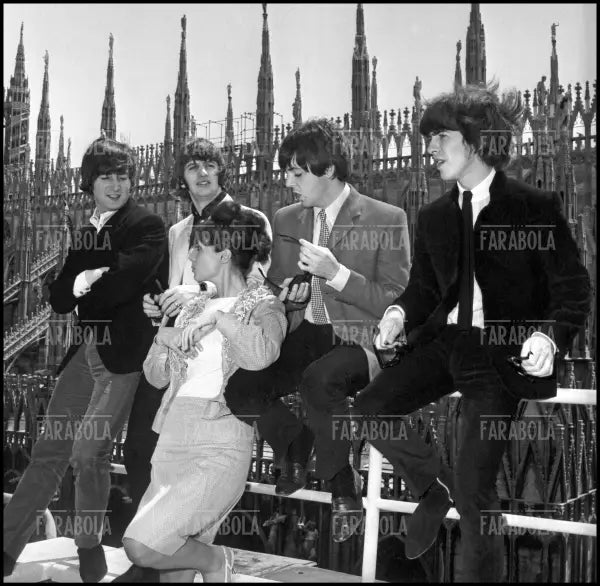 The Beatles al Duomo, Concerto dei Beatles, Milano, 1965 - Farabola Immagine digitale