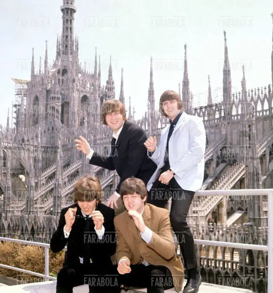 The Beatles al Duomo, Concerto dei Beatles, Milano, 1965 - Farabola Immagine digitale
