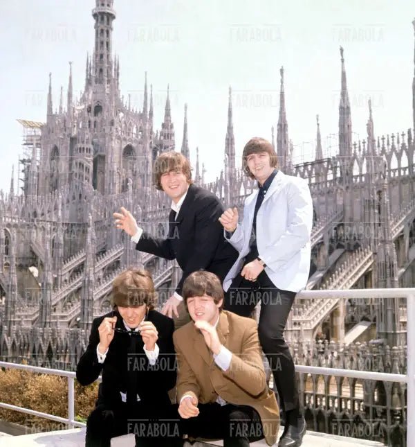 The Beatles al Duomo, Concerto dei Beatles, Milano, 1965 - Farabola Immagine digitale